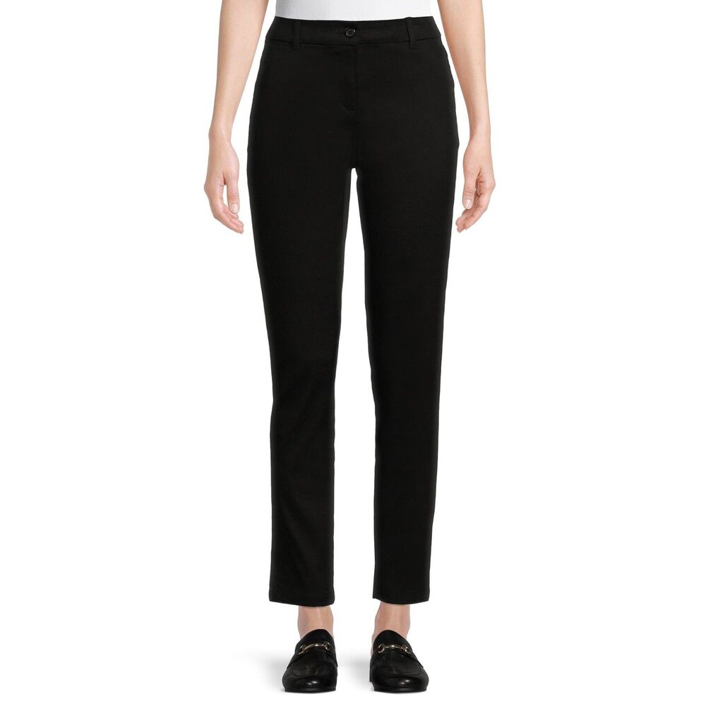 Wonder Nation Juniors School Uniform Stretch Twill Skinny Pants Black Size 11
